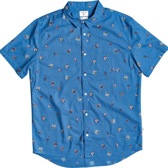 Quiksilver 4th Of July Short Sleeve Shirt - Picture 5 of 6